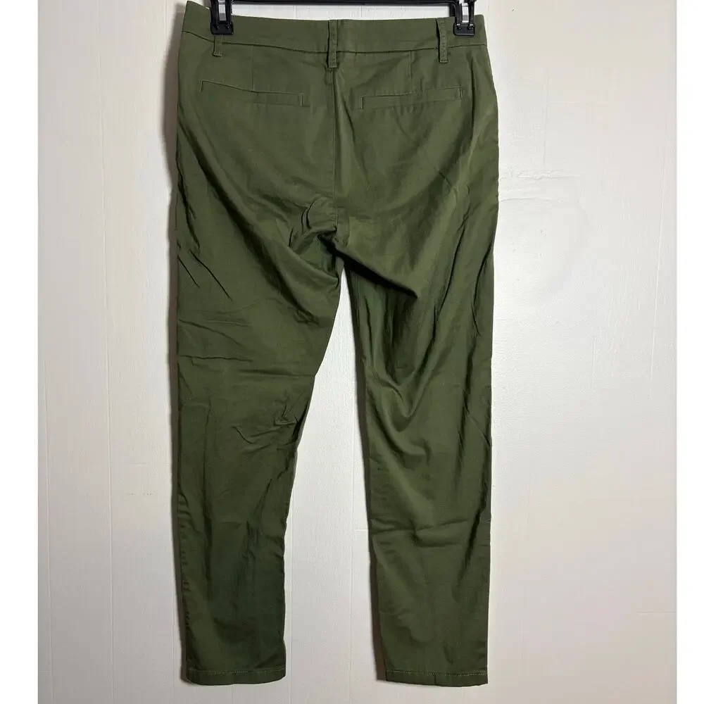 J.Crew Green Mid-Rise Preppy Casual Chino Pants Size 27 4/6